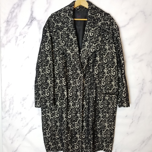 EGGG Long Knee Length, Single Button Coat, Size 44 (Italian) - Picture 1 of 10